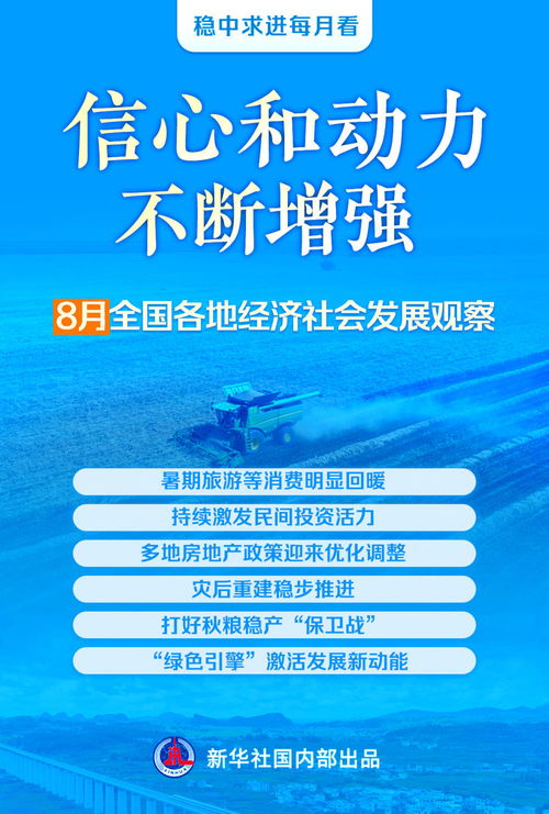 稳中求进每月看 信心和动力不断增强 8月全国各地经济社会发展观察